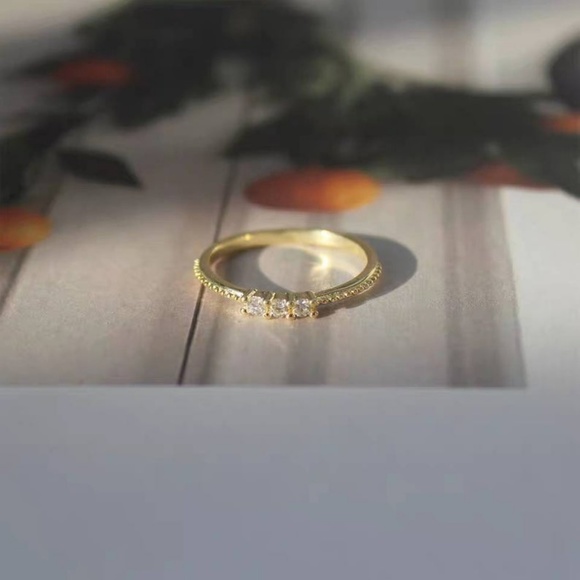 CZ Stacking Ring, Thin CZ Ring, - Picture 8 of 8